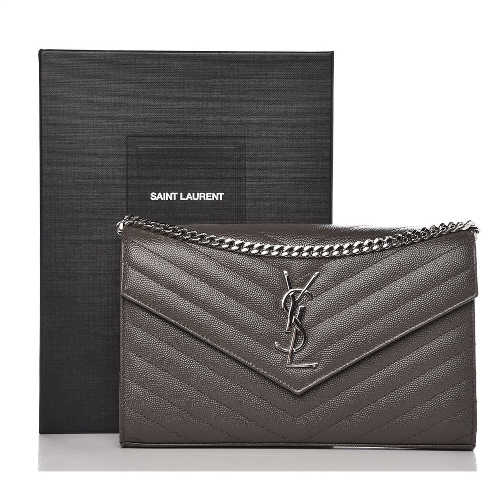 Saint Laurent Grain De Poudre Metalasse Bag